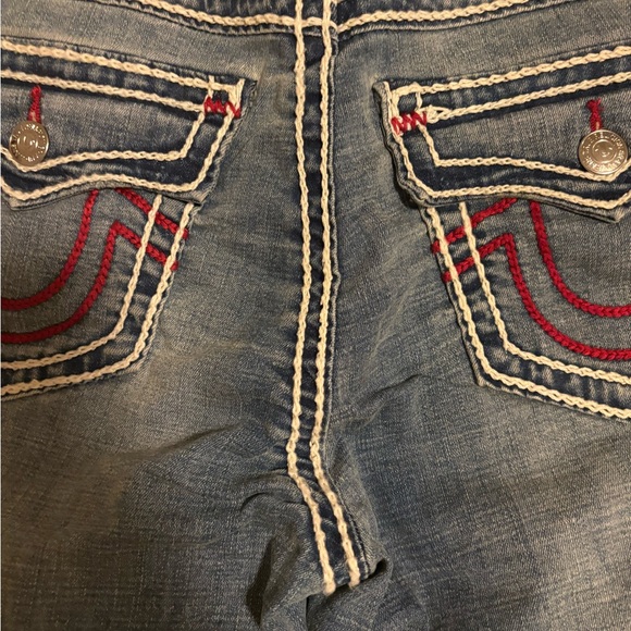 True Religion Women's Denim Jeans with Red Stitching - Picture 2 of 16